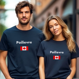 T-shirt Pierre Poilievre Canada Drapeau canadien Couleur f