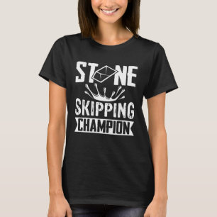 T-shirt Pierres Champion Skipping Pierre Plat Stone Skippi