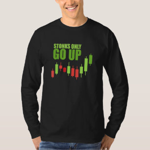 T-shirt Pierres Monter Trader Stock Mème Investisseur Trad