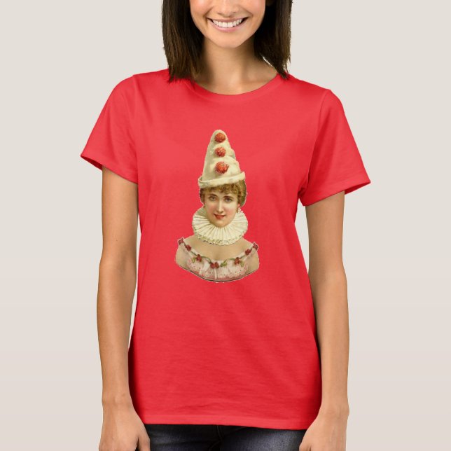 T-shirt Pierrot, femme vintage (Devant)