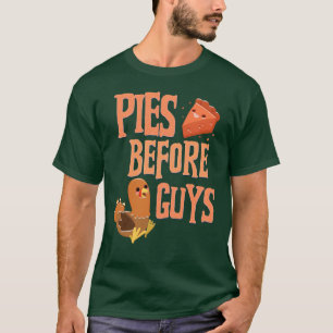 T-shirt Pies Avant Les Gars Drôle Dîner Thanksgiving