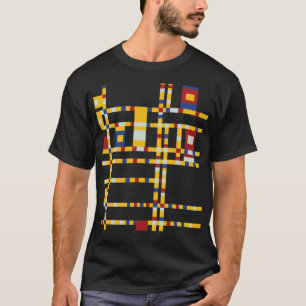 T-shirt Piet Mondrian - Broadway Boogie Woogie Art moderne