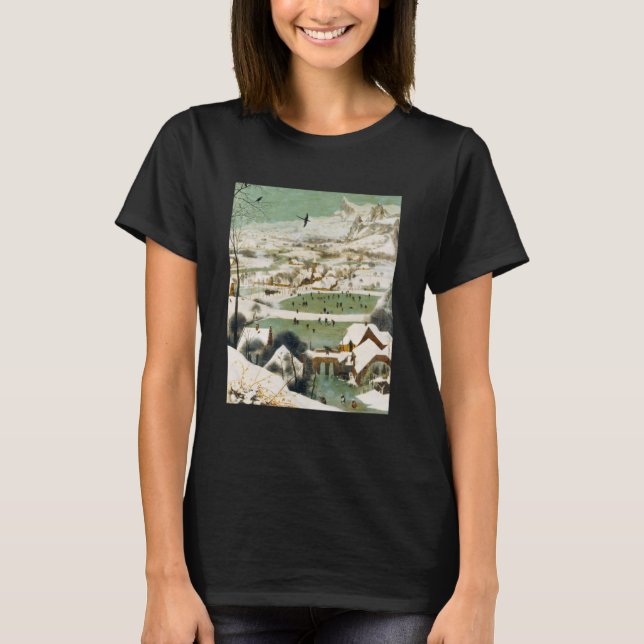 T-shirt Pieter Bruegel L'Ancien Les Chasseurs dans la neig (Devant)