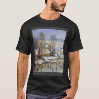 T-shirt Pieter Bruegel The Elder Winter Landscape with Bi