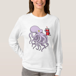 T-shirt Pieuvre avec tasse à boire