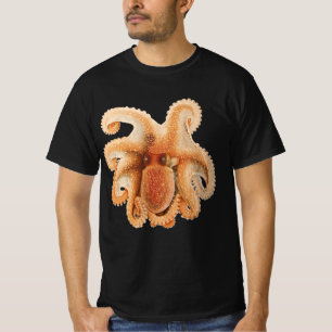 T-shirt Pieuvre Salutii, Animaux Aquatiques Marins Vintage