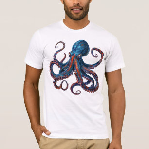 T-shirt Pieuvre - T-shirt Graphique Personnalisé H
