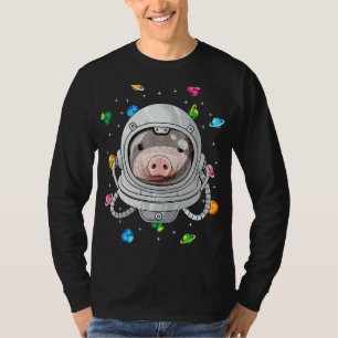 T-shirt Pig Astronaut Ferme Animal Deep In Space Cosmic Un