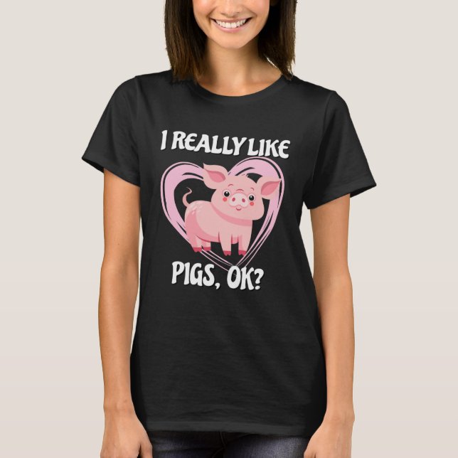 T-shirt Pig Farm Bacon Pink Piggy 2 (Devant)