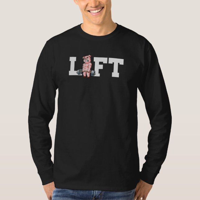 T-shirt Pig Gym Weight Training Lift Deadlift (Devant)