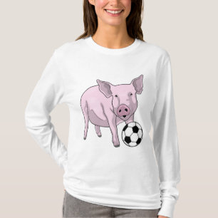 T-shirt Pig Soccer joueur Soccer