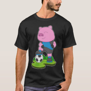 T-shirt Pig Soccer joueur Soccer