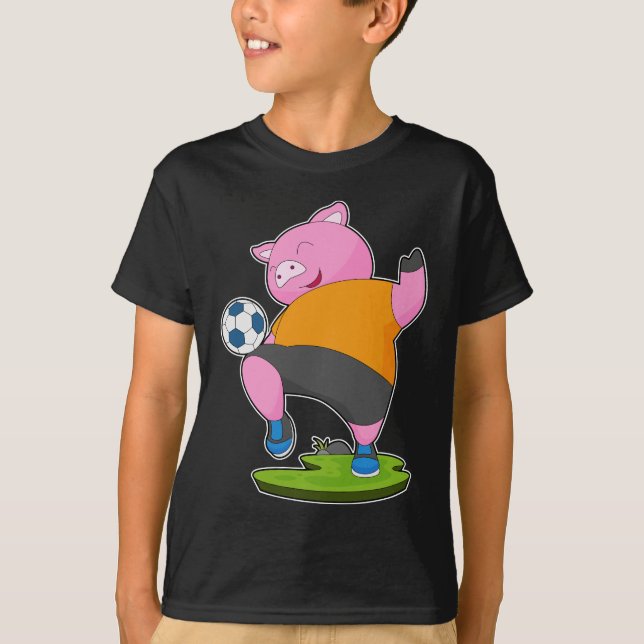 T-shirt Pig Soccer joueur Soccer (Devant)