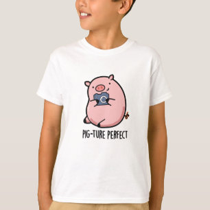 T-shirt Pig-ture Perfect Funny Photography Pig Pun