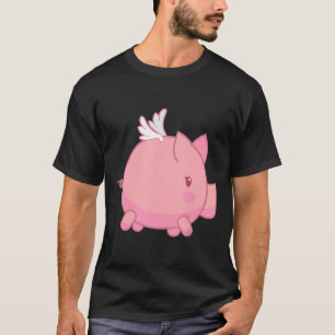 T-shirt Pig Volant Chemise Cochon Utilise Des Ailes Pour V