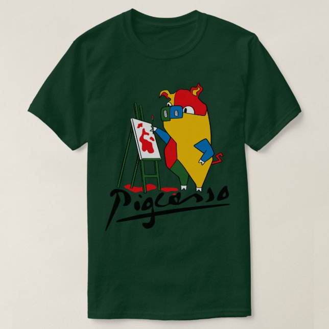 T-shirt Pigcasso par Tobe Fonseca (Design devant)