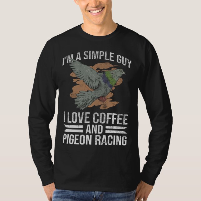 T-shirt Pigeon  And Pigeon Racer (Devant)