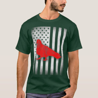 T-shirt pigeon Bird chemise US Drapeau
