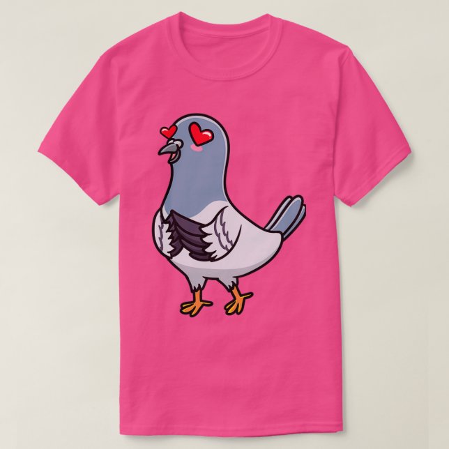 T-shirt Pigeon Columbidae Emoticon Pigeon 3 (Design devant)