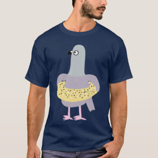 T-shirt Pigeon dans un Bagel tout