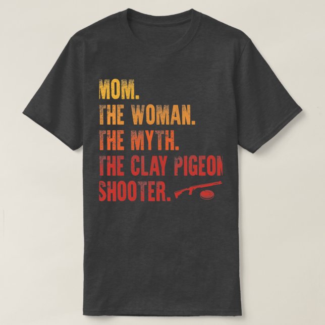 T-shirt Pigeon d'argile à pistolet de tir 31 (Design devant)