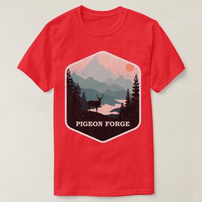 T-shirt Pigeon Forge Souvenir Great Smoky Mountains Tennes (Design devant)