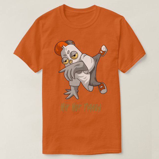 T-shirt pigeon hip hop 2 (Design devant)