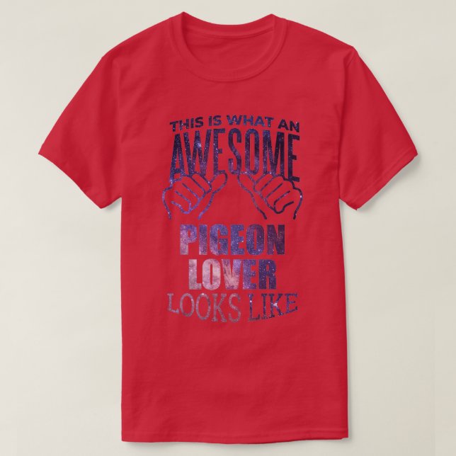 T-shirt Pigeon Lover Design Drôle Conception Cadeau (Design devant)