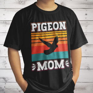 T-shirt Pigeon Maman Oiseau Voler Animal mignon Oiseaux Pi