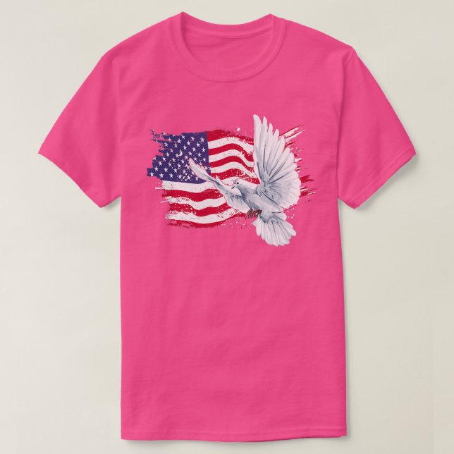 T-shirt Pigeon Patriotique 2 (Design devant)