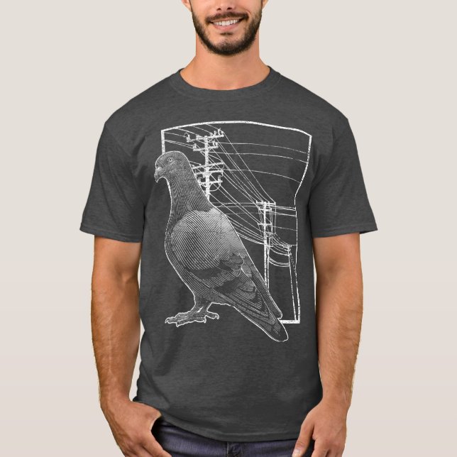 T-shirt Pigeon Racing Cadeau Oiseau Amoureux des animaux P (Devant)