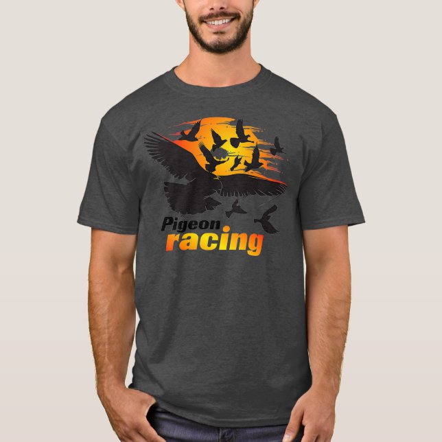 T-shirt Pigeon Racing   Classic Bird Racers  Gift_4 (Devant)