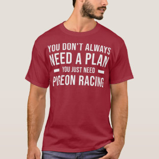 T-shirt Pigeon Racing Hommes Femmes Enfants Drôle