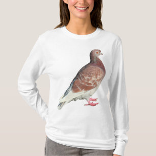 T-shirt Pigeon rouge (isolé)