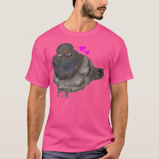 T-shirt Pigeon roux