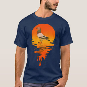 T-shirt Pigeon style rétro vintage
