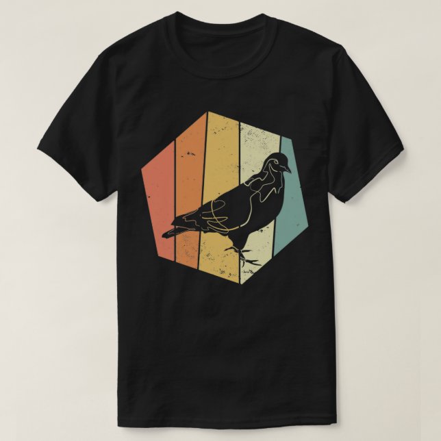 T-shirt Pigeon Vintage 13 (Design devant)