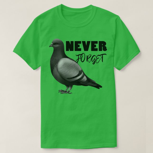 T-shirt pigeon voyageur N'oubliez jamais Ts 4 (Design devant)