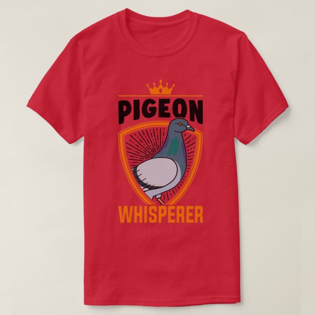 T-shirt Pigeon Whisperer Fancier Carrier 2 (Design devant)