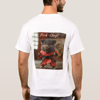T-shirt Piglet ceinture noire