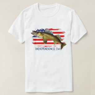 T-shirt Pike de galerie rouge, blanc et bleu 