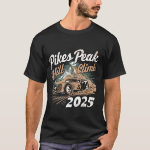 T-shirt Pikes Peak Hill Climb 2025 Funny Retro Colorado Ca