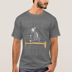 T-shirt Pilates chat Réformateur Pilates Je peux faire cet