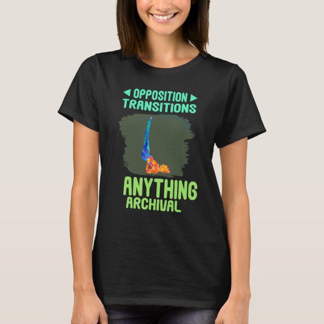 T-shirt Pilates Opposition Transitions Funny (Devant)