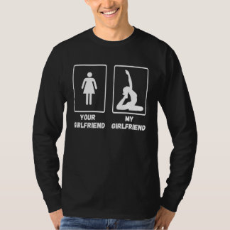 T-shirt Pilates Petite Amie Fitness Gymnastique Yoga Acrob