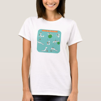 T-shirt Pilates pour des amants de café