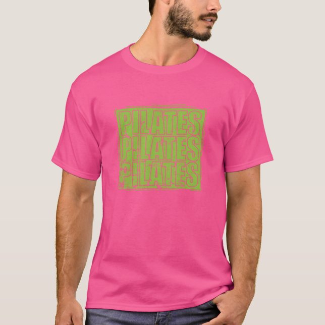 T-shirt Pilates Sport Powerhouse Fitness retro (Devant)