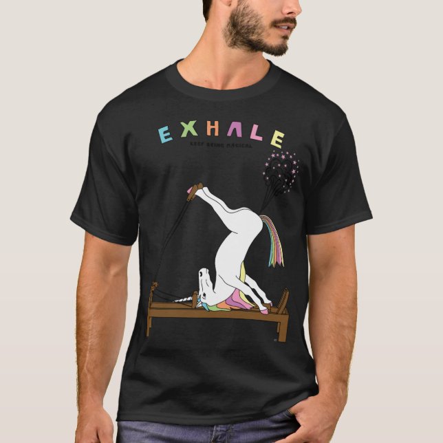 T-shirt Pilates Unicorn Ehale funny animation  (Devant)
