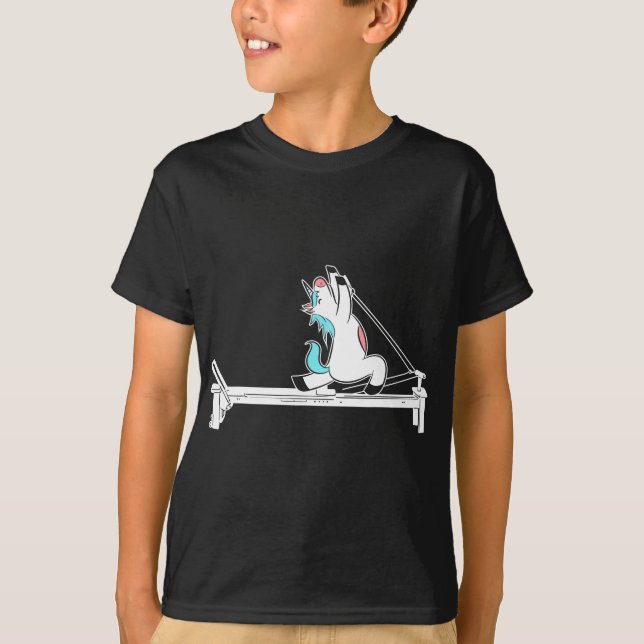 T-shirt Pilates Unicorn Fitness Exercice Formation Meditat (Devant)