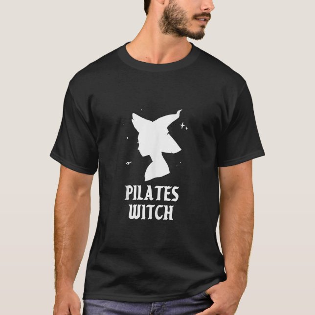 T-shirt Pilates Witch Instructor Spooky Vibes Gym Hallowee (Devant)